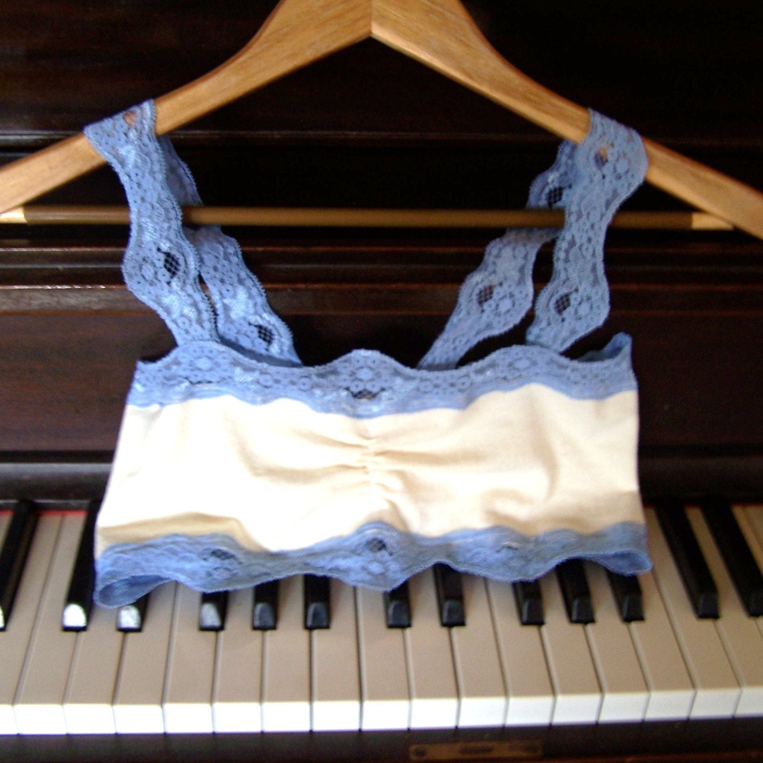 Lovely Lacey  Bandwidth Bandeau Bra stretchy hemp/organic cotton