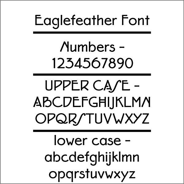 Eaglefeather FLW Font Plaque Name and Address Home Sign 10x24 inches Vertical