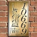 Statue of Liberty, Lady Liberty, Freedom Address Plaque 8" W x 14" H by Atlas Signs and Plaques