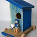 Blue Bird house Birdhouse by GarageInc