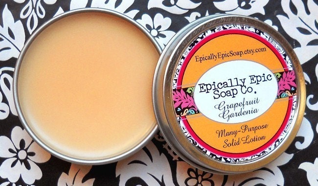 Grapefruit Gardenia Many Purpose Solid Lotion