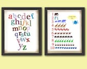 Patterned Alphabet and Number Set - 8 X 10 Inches