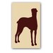 Doberman Dog - Fine art print, Silhouette for Dog lover in brown color, Fine art print , wall decor , illustration , pet ,animal
