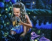 Firefly Magical Painting, art print