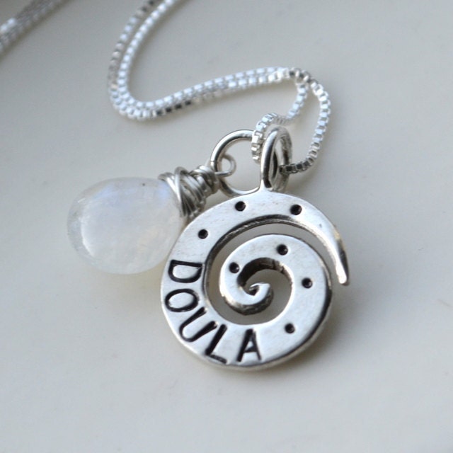 RESERVED Rainbow Moonstone Necklace Sterling Silver Doula