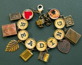 Heart Reading Bracelet Book Lover Readers Charm Literary Jewelry