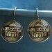 Library Earrings Building Librarian Bookish Literary Theme