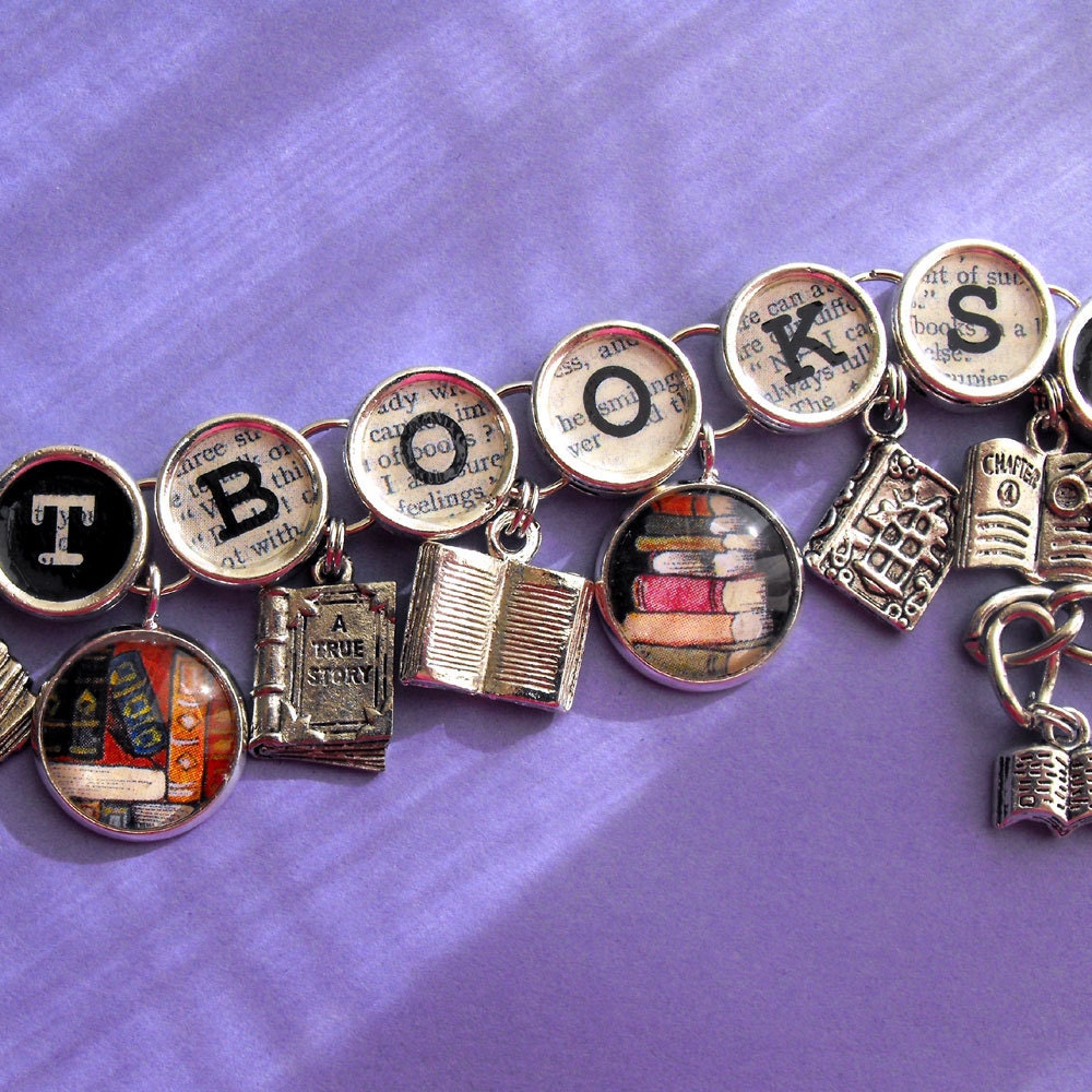 Got Books Book Charm Bracelet Literary Themed Bookish Jewelry