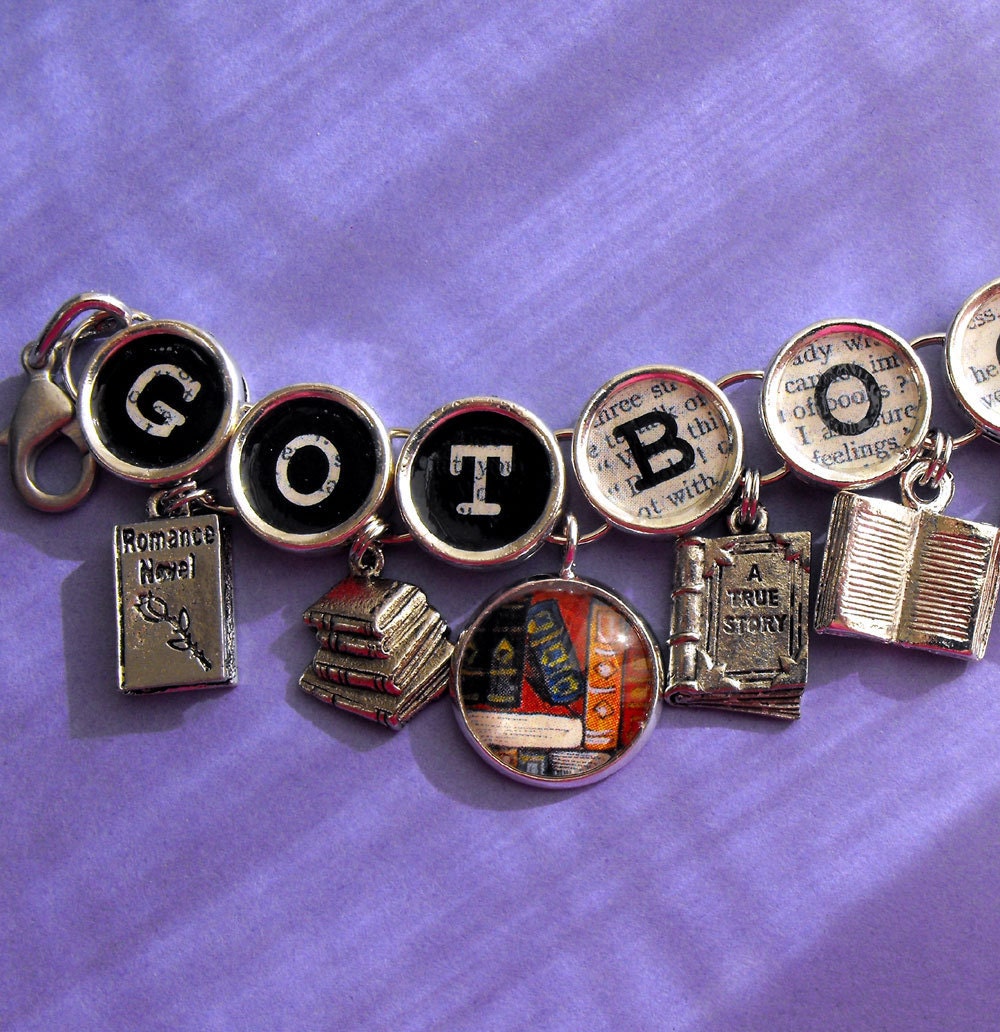 Got Books Book Charm Bracelet Literary Themed Bookish Jewelry
