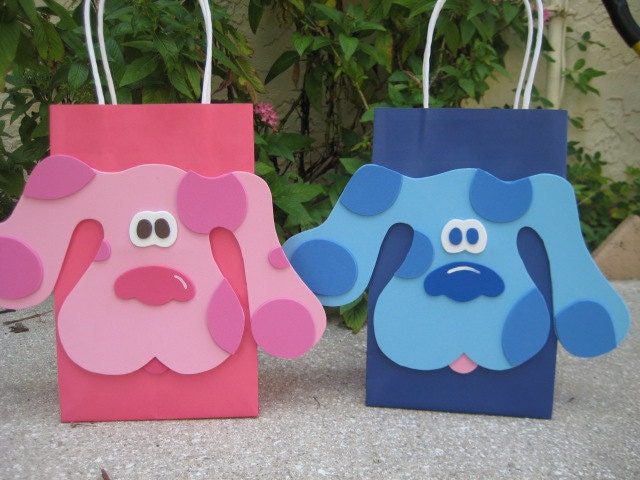 Blues Clues Blue Dog Inspired Birthday Party Favor Bag