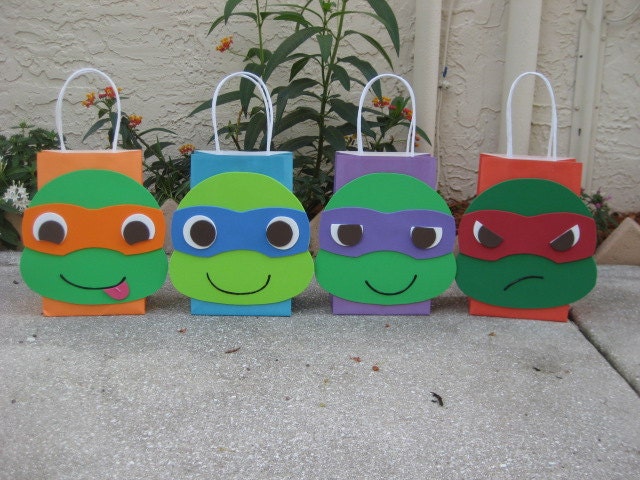Ninja Turtles Inspired Birthday Party Favor Bag