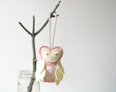 Owl Pregnant Christmas Ornament // Expecting // Hanging Felt Plush Door Knob Hanger by OrdinaryMommy