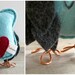 Felt Owl Figurine. Mister Stormy. Blue and Gray with Copper Feet. One of a Kind. by OrdinaryMommy