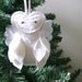 Angel Owl Felt Christmas Ornament // White Woodland // Shimmery Tulle Wings by OrdinaryMommy on Etsy