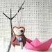 Pirate Owl Childrens Room Decor Felt Plush Door Knob Hanger Ornament by OrdinaryMommy on Etsy
