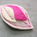 Neon Pink Felt Leaf Clip Hair Accessory by OrdinaryMommy on Etsy