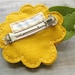 Large Felt Hair Flower // Yellow Mum// Spring Fashion // Womens Hair Accessory // Handmade by OrdinaryMommy on Etsy