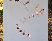Copper Mobile with 21 Leaves