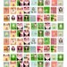 Hula Girl Digital Collage Sheet .75 by .83 Square for  Scrabble Pendants