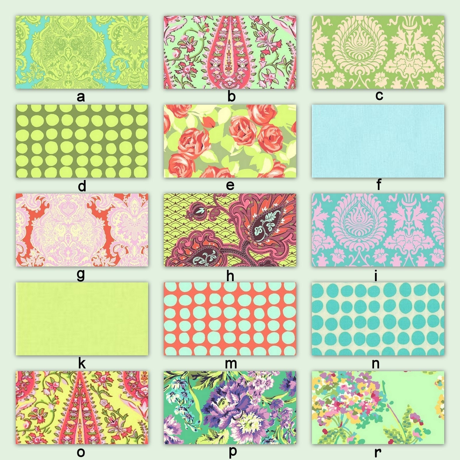 Custom Crib Bedding Set YOU DESIGN -- Love in Lime Aqua