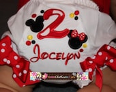 Custom Personalized Diaper Cover Bloomers Baby Girl Minnie Mickey Mouse Any Color  Birthday Shower gift Photoshoot Bow Monogram