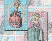 Elegant Marie Antoinette - Digital Collage Sheet - 2.5x3.5 Tags ATC ACEO 586