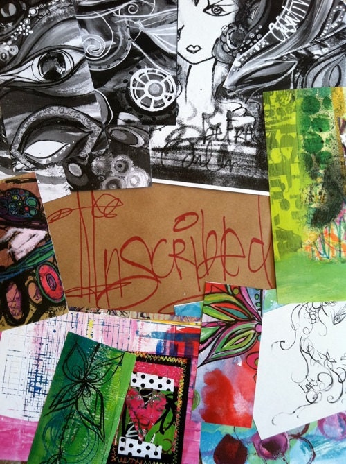 INSCRIBED: art journaling collage kits by mixed media artist traci bautista