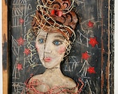 The Cyclone mixed media wall hanging