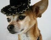 Dog Sombrero - Cinco de Mayo - Black Mariachi Hat