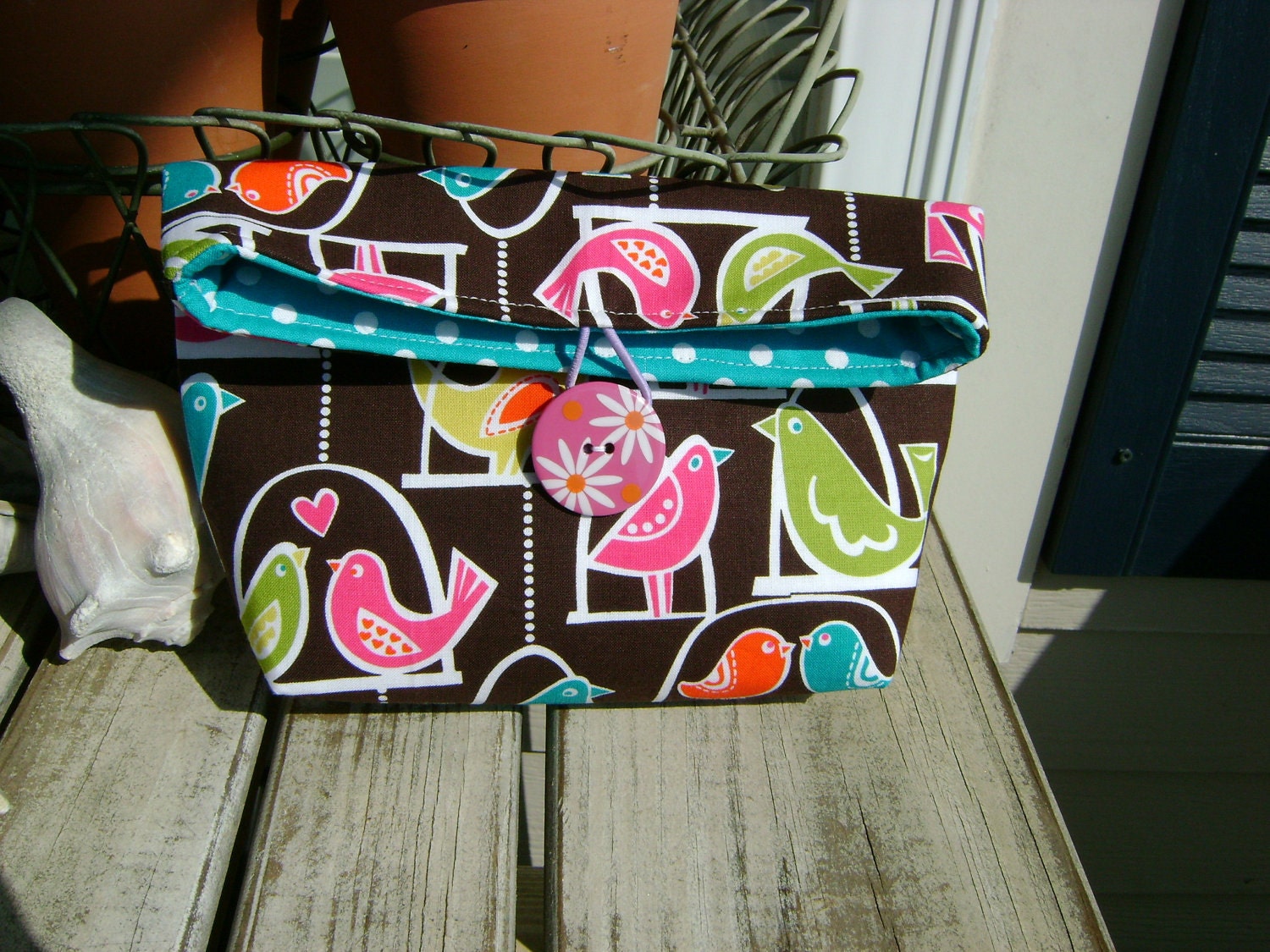 Cosmetic Bag/ Clutch- Birdie Swing