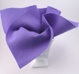 Wool Felt - 18 Inch Square - Thistle - Light Purple - African Violet - Lavender Felt - Pure Merino Wool
