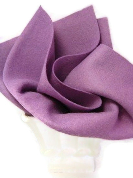 Wool Felt Square,  18 Inch (46 cm)  Lilac  100% Merino Wool