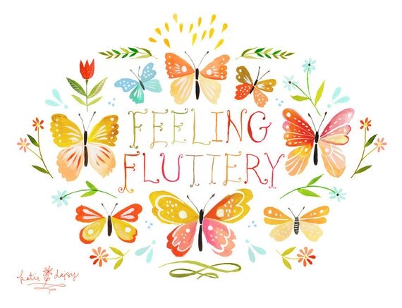 Feeling Fluttery- 8x10 print - horizontal