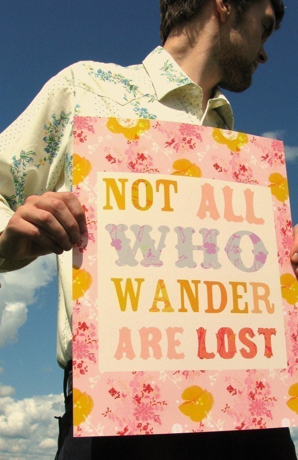Not All Who Wander - Lg Format - vertical