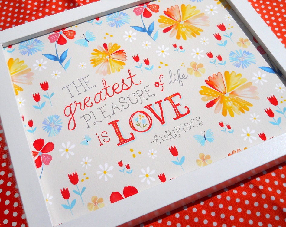 The Greatest Pleasure- 8x10 print - horizontal