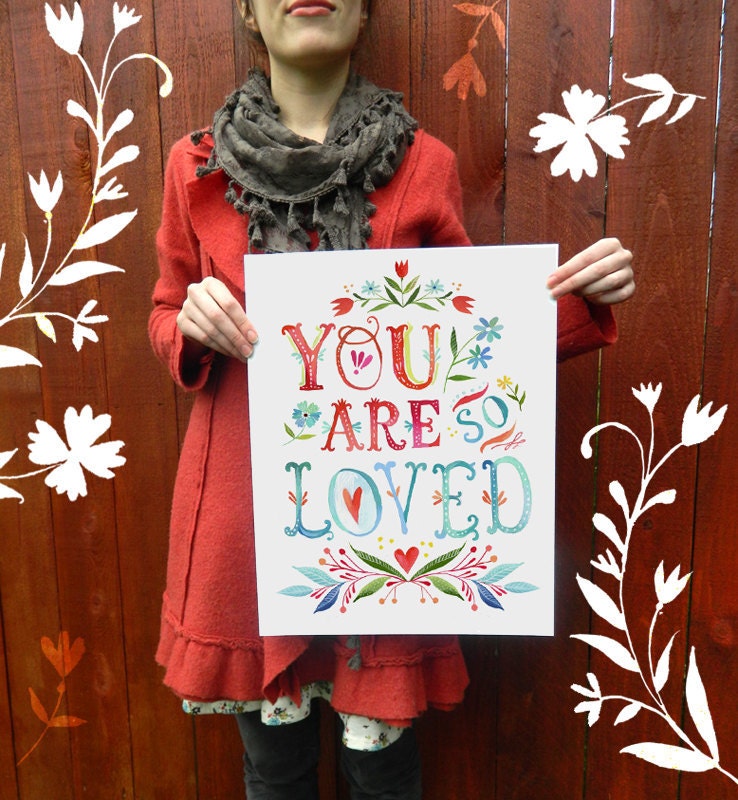 So Loved - 11 x 14  Print - vertical