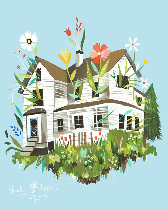 Magic Farmhouse -  8x10 print - vertical