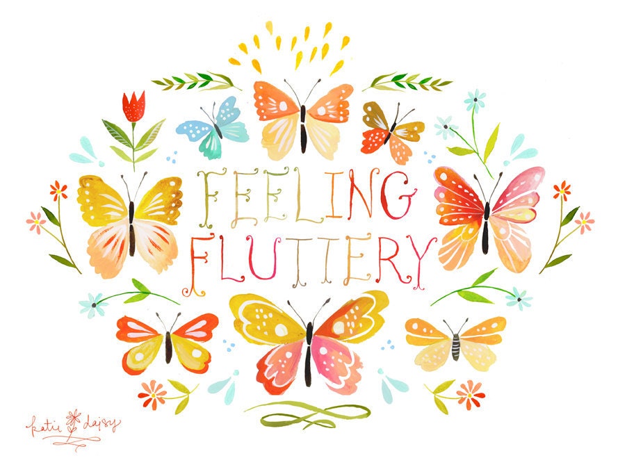 Feeling Fluttery- 8x10 print - horizontal