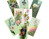 Vintage Victorian Flower 2x1 Digital Collage