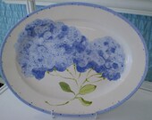 Hydrangea Large Oval Platter