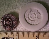 Steampunk 23mm Round Clock Parts - Hard Polymer Clay mold for use with clay - Watch
