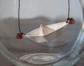 Paper Boat necklace
