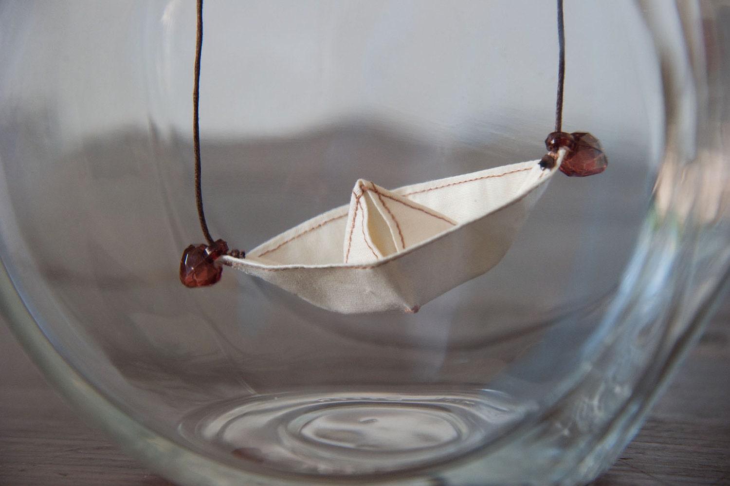 Paper Boat necklace