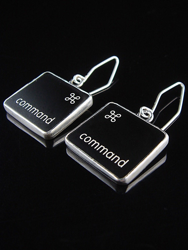 Computer Key Jewelry - Command Key v2 Earrings