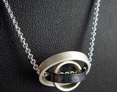 OCD Series - Small OCD Circle Grayscale Necklace SOS