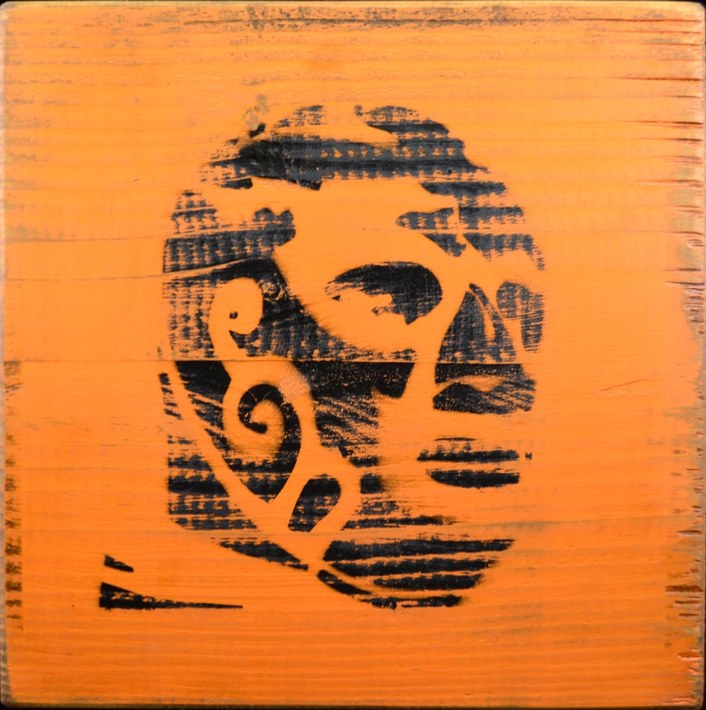 Mexican Lucha Libre Mask Graffiti Street Art Painting Wrestler Luchador Stencil