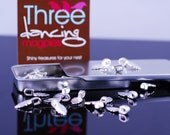 25 Small Aanraku Jewelry Bails - Ideal for Scrabble, Domino and Glass Pendants