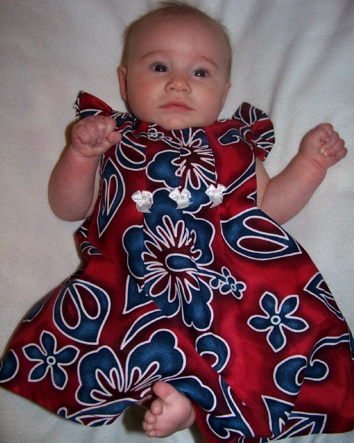 Hawaiian baby girl  dress