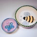 Bumble Bee Hand Painted Dog Food Bowl
