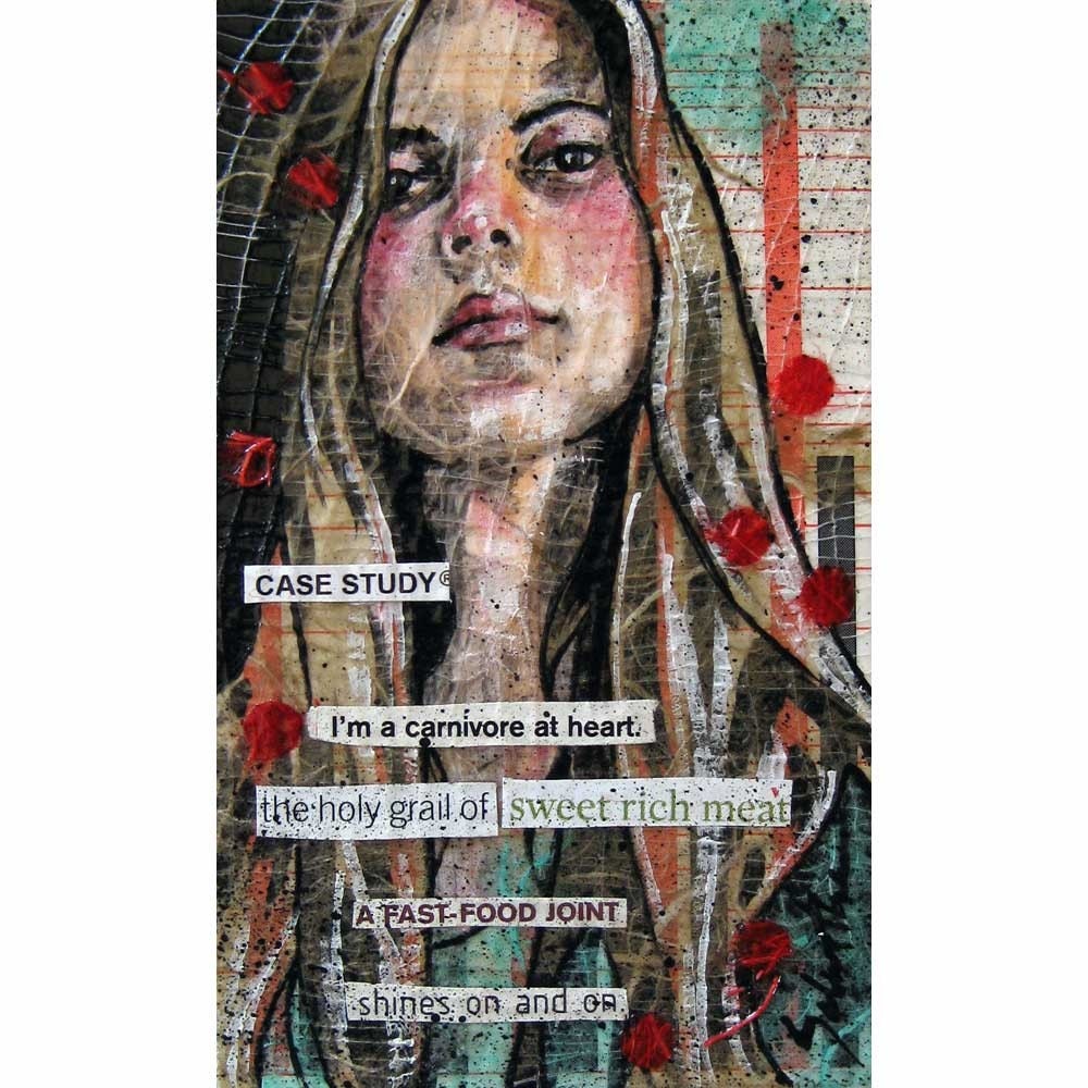 Case Study - Original Art - Painting - Collage - Ransom Poem